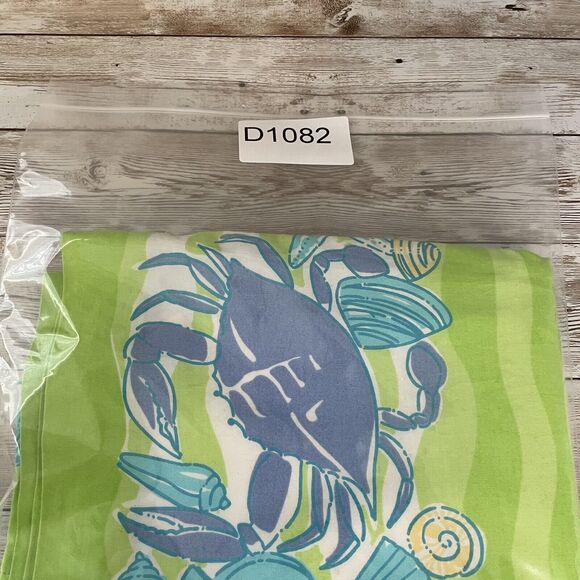 Lilly Pulitzer Skirt 0P Beachy Seashell Crab Print A-Line Skirt Green Blue VTG - Picture 11 of 11